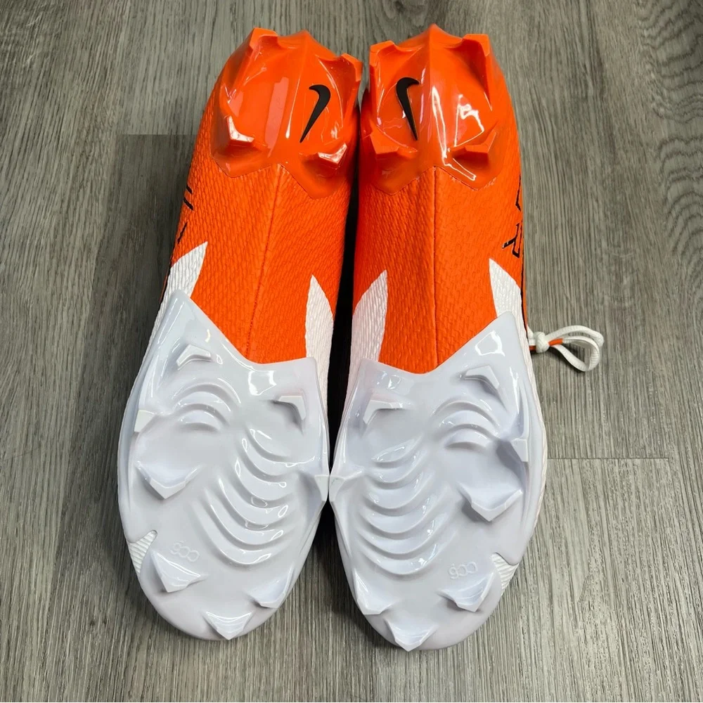 New Nike Vapor Edge Speed 360 2 White Brilliant Orange FQ4045-100 Cleats Size 15
